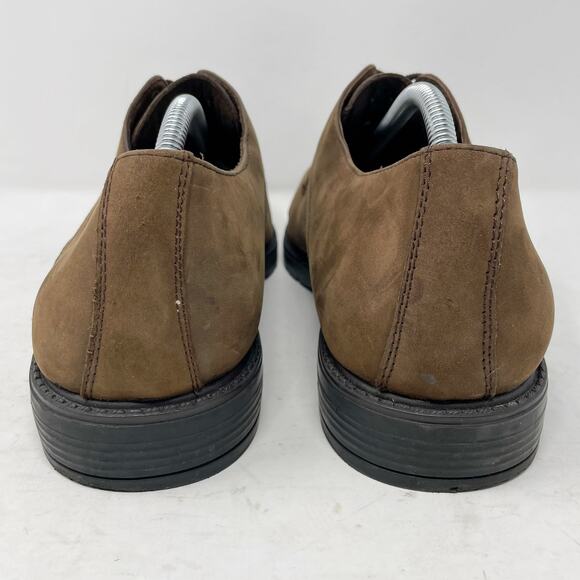 Brown Shoe Co Leather Nubuck Oxfords Derbys Mens 10.5W Portland - Picture 5 of 10